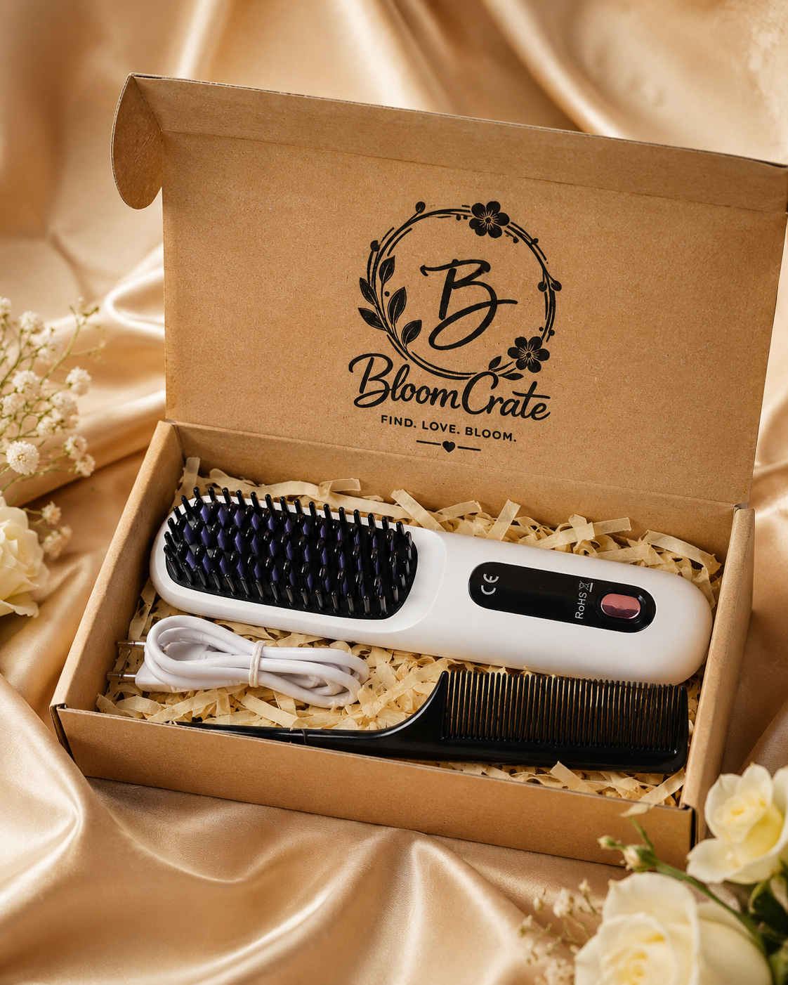 Portable Hair Straightening Brush