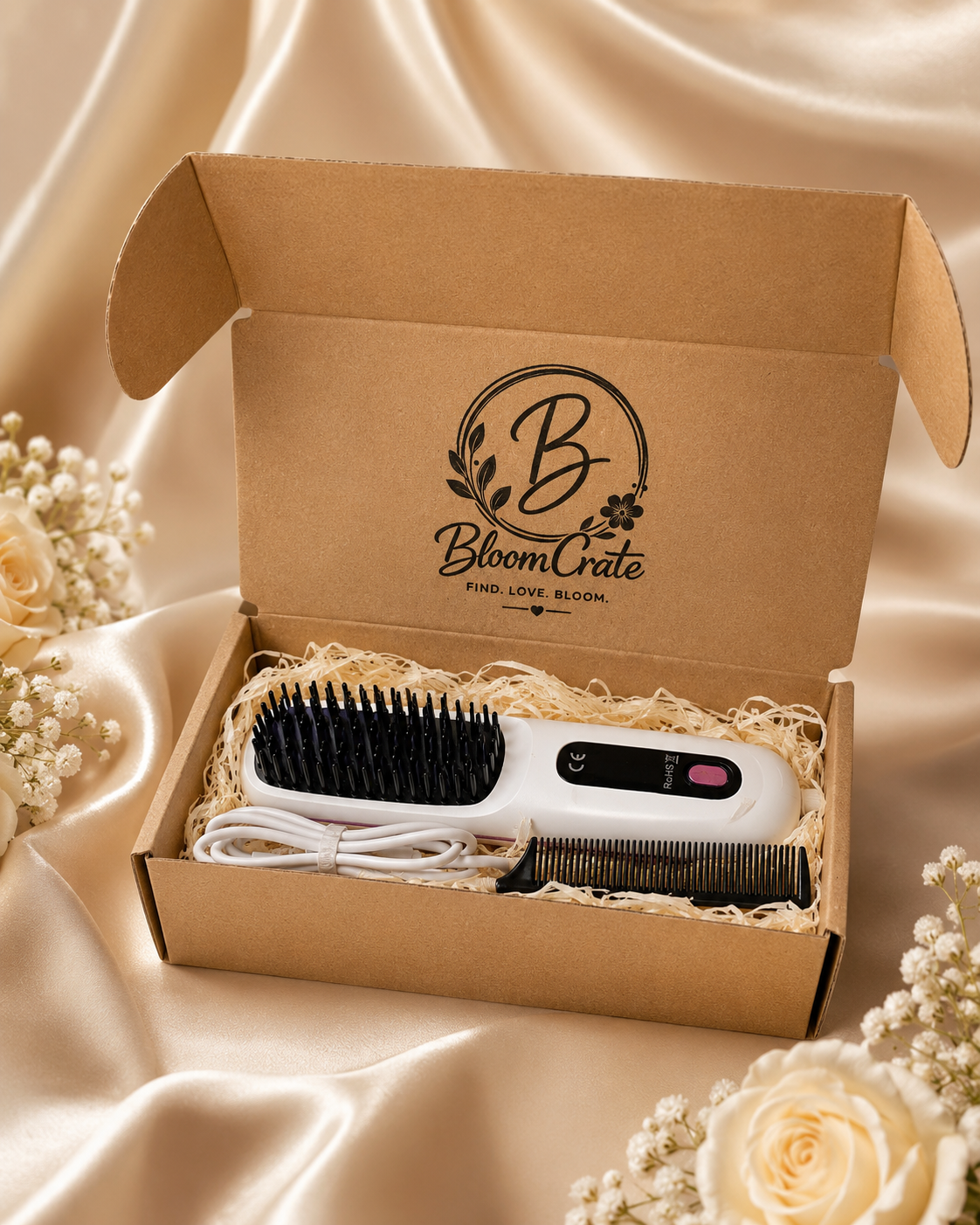 Portable Hair Straightening Brush