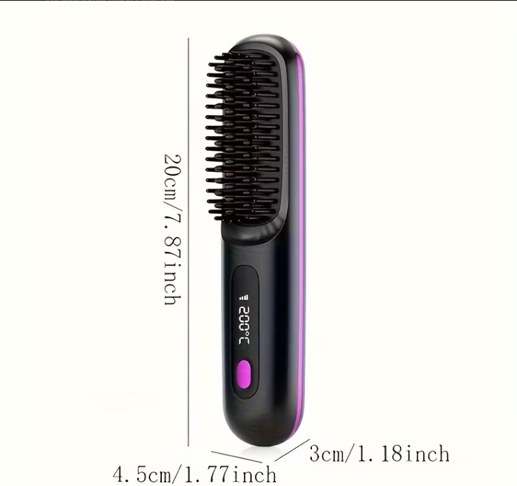 Portable Hair Straightening Brush