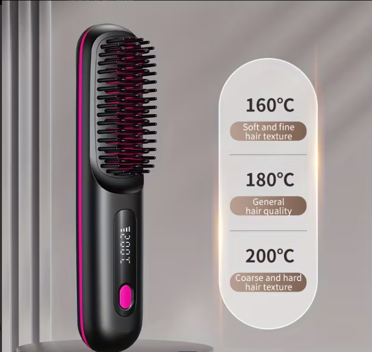Portable Hair Straightening Brush