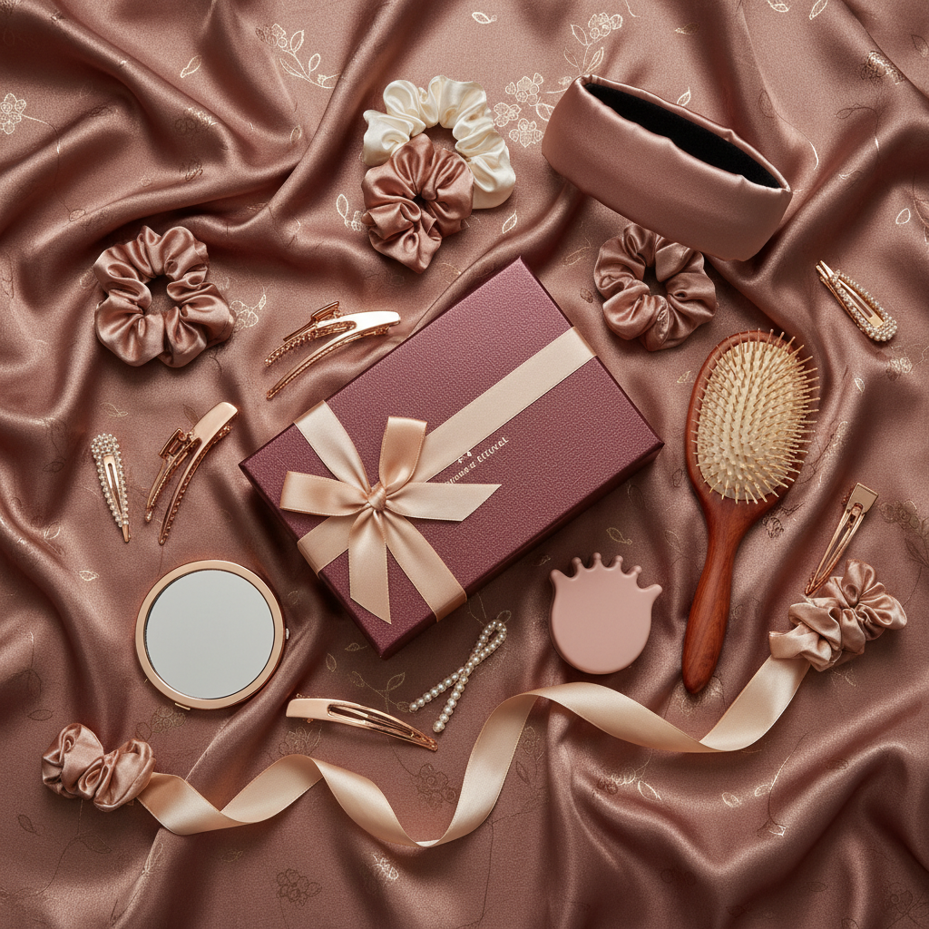 Luxury Hair Box premium gift set flatlay