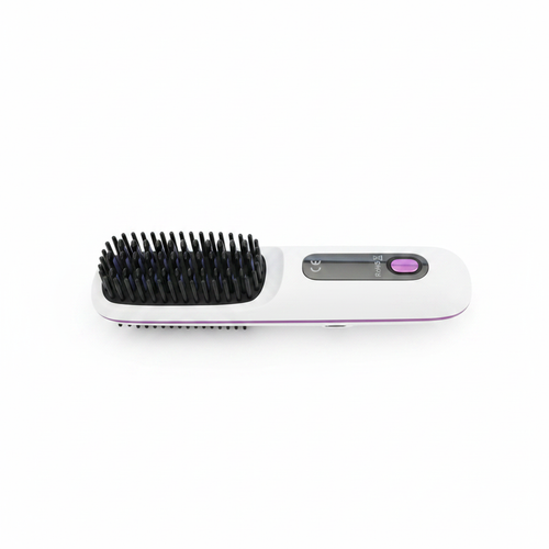 Portable hair straightening brush product photo