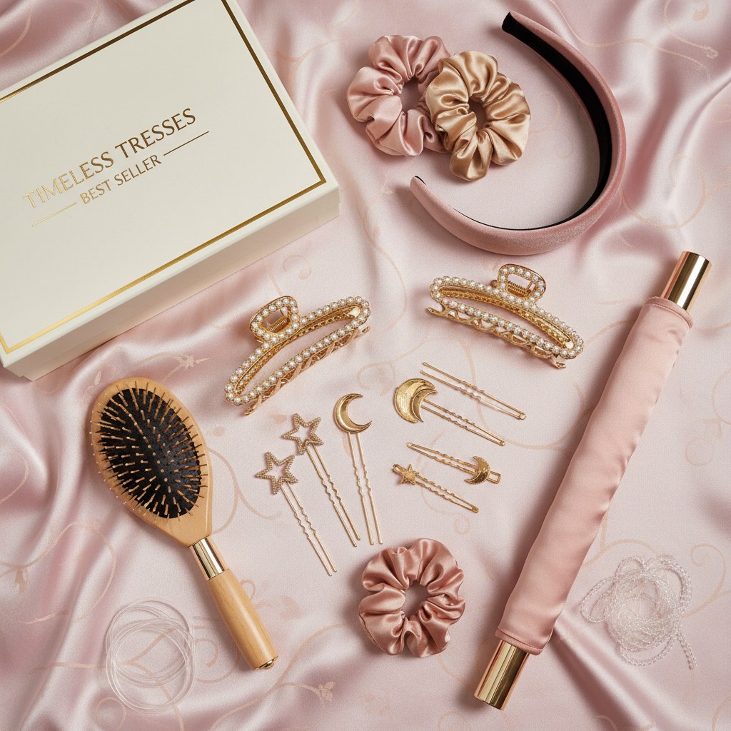 Classic Hair Box gift set flatlay